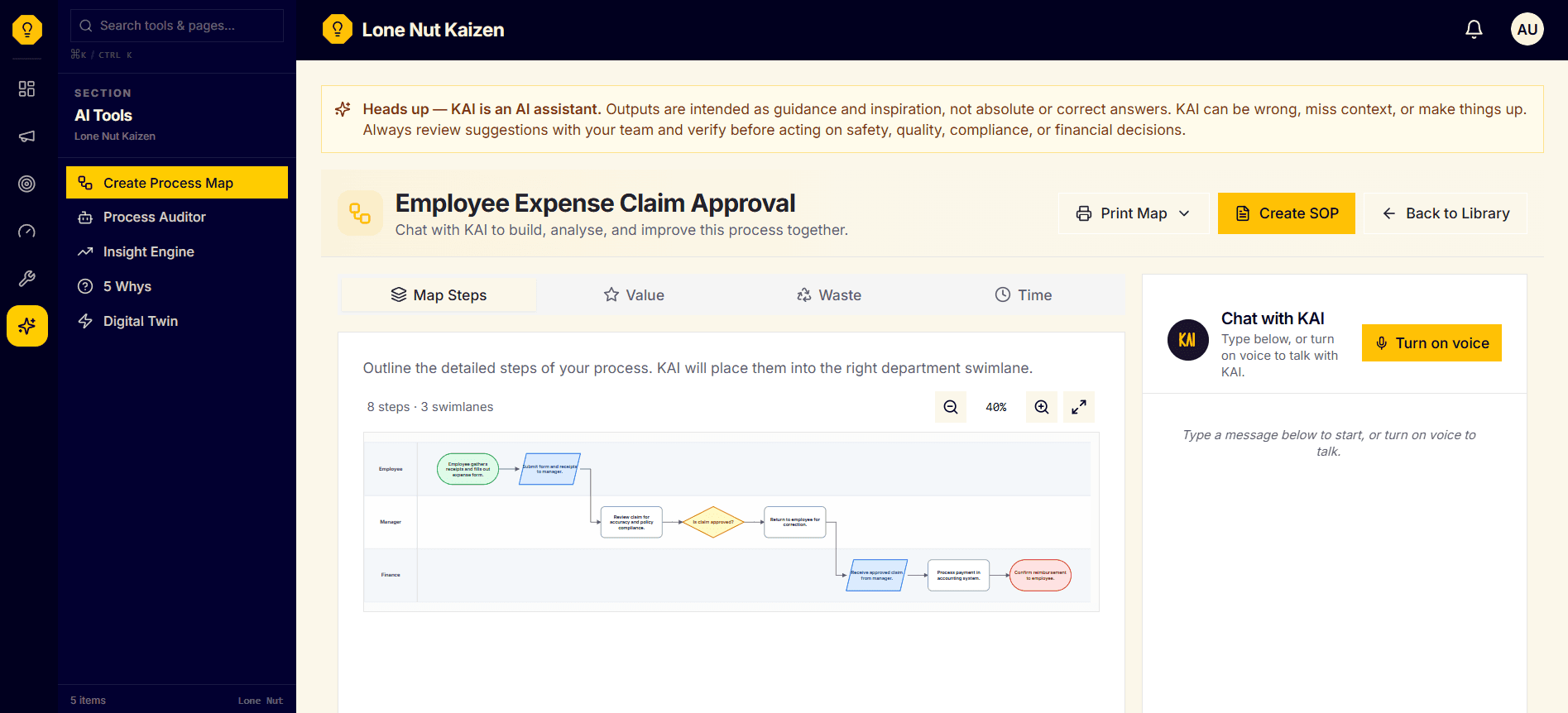 AI Assisted Process Mapping